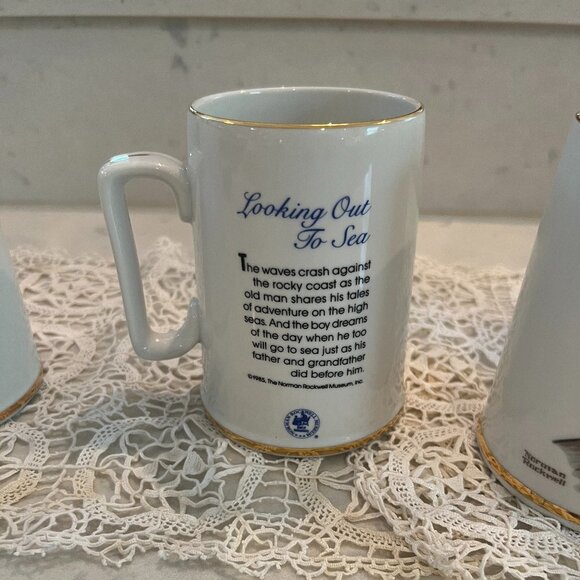 Set of 4 Norman Rockwell Coffee Mugs - Picture 5 of 9